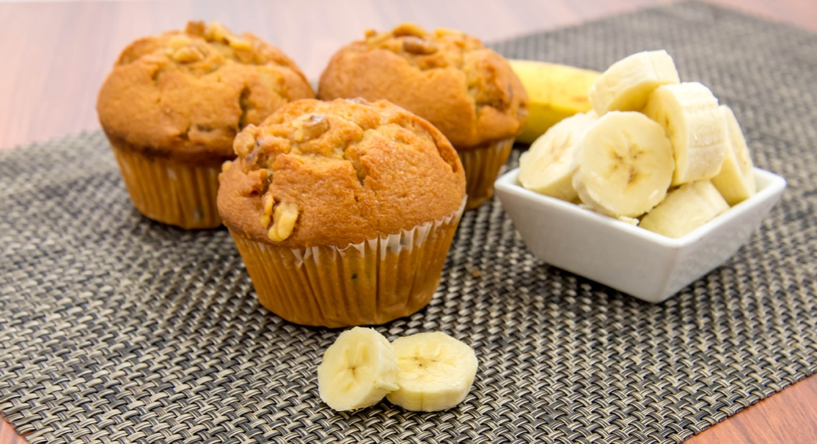 Para O Dia A Dia: Muffin Orgânico De Banana