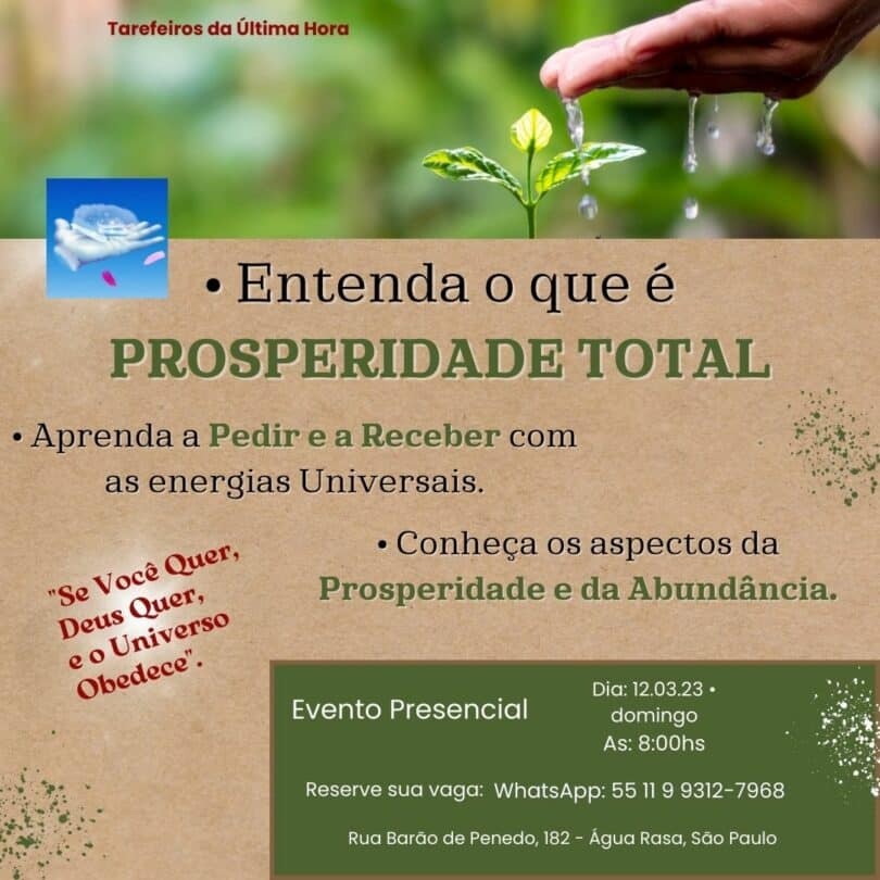 Trabalho Energético e Espiritual de Prosperidade